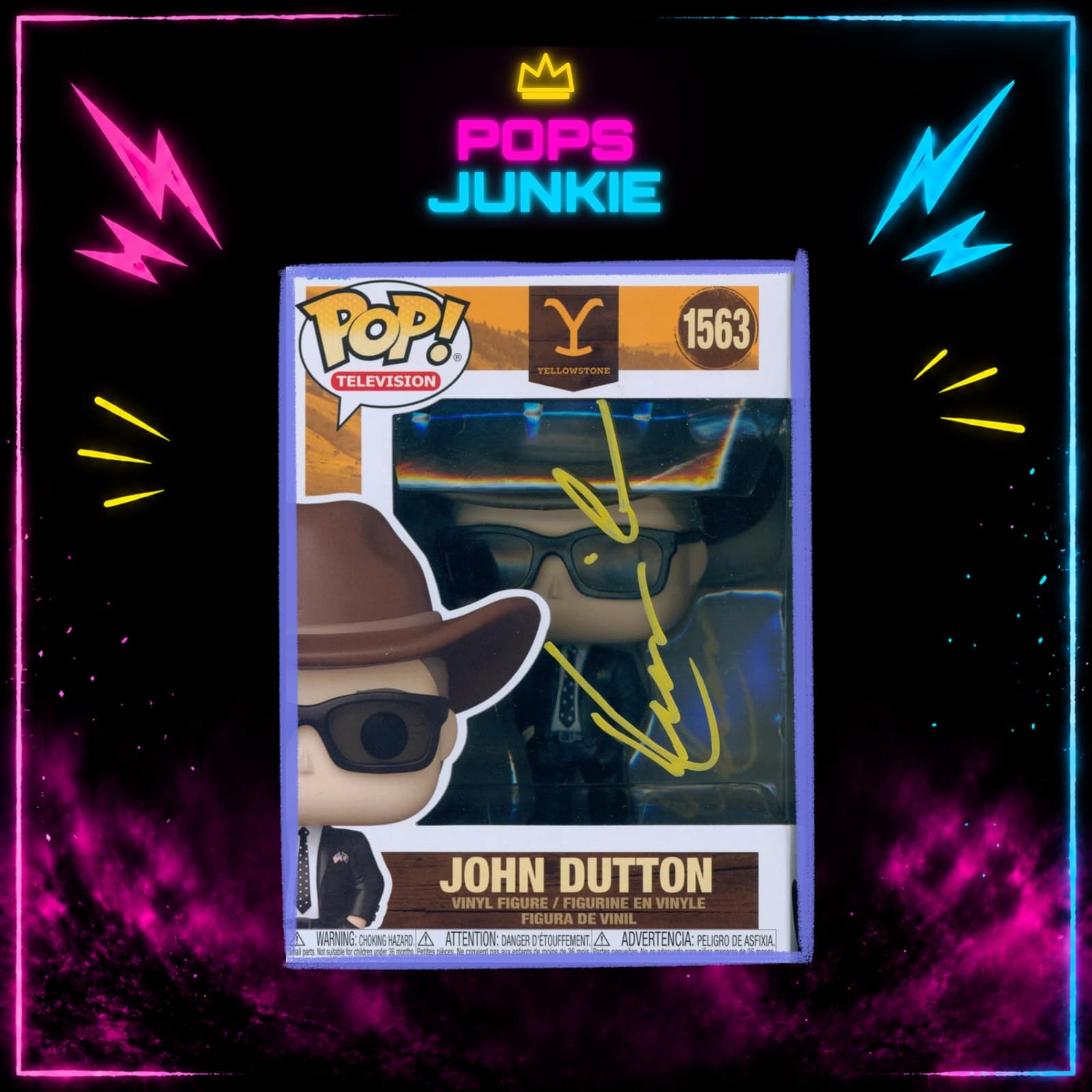 JOHN DUTTON Funko Pop #1563 signed by Kevin Costner